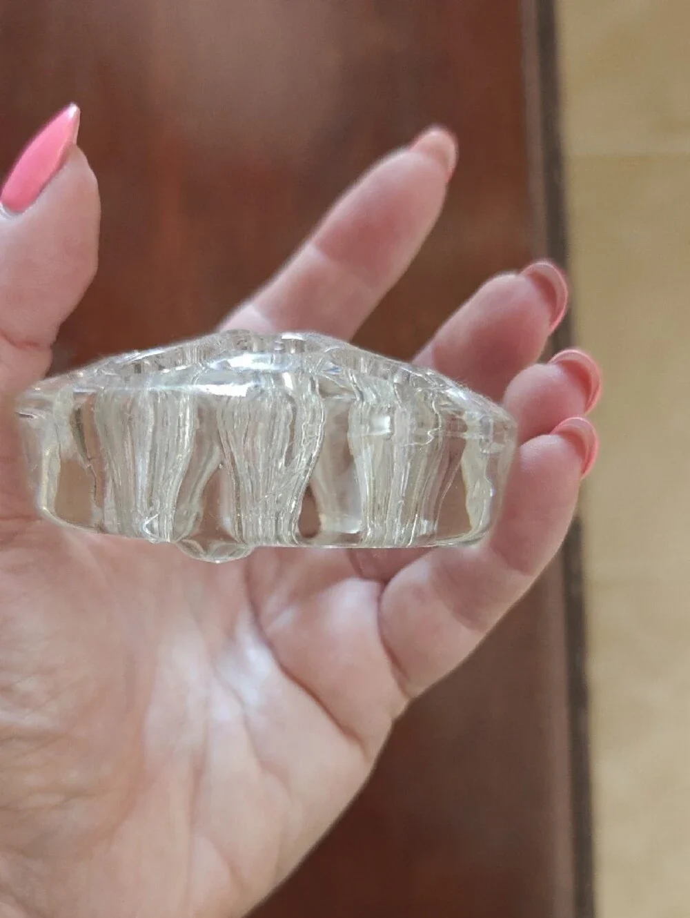 Clear Glass Flower Frog Vase Insert